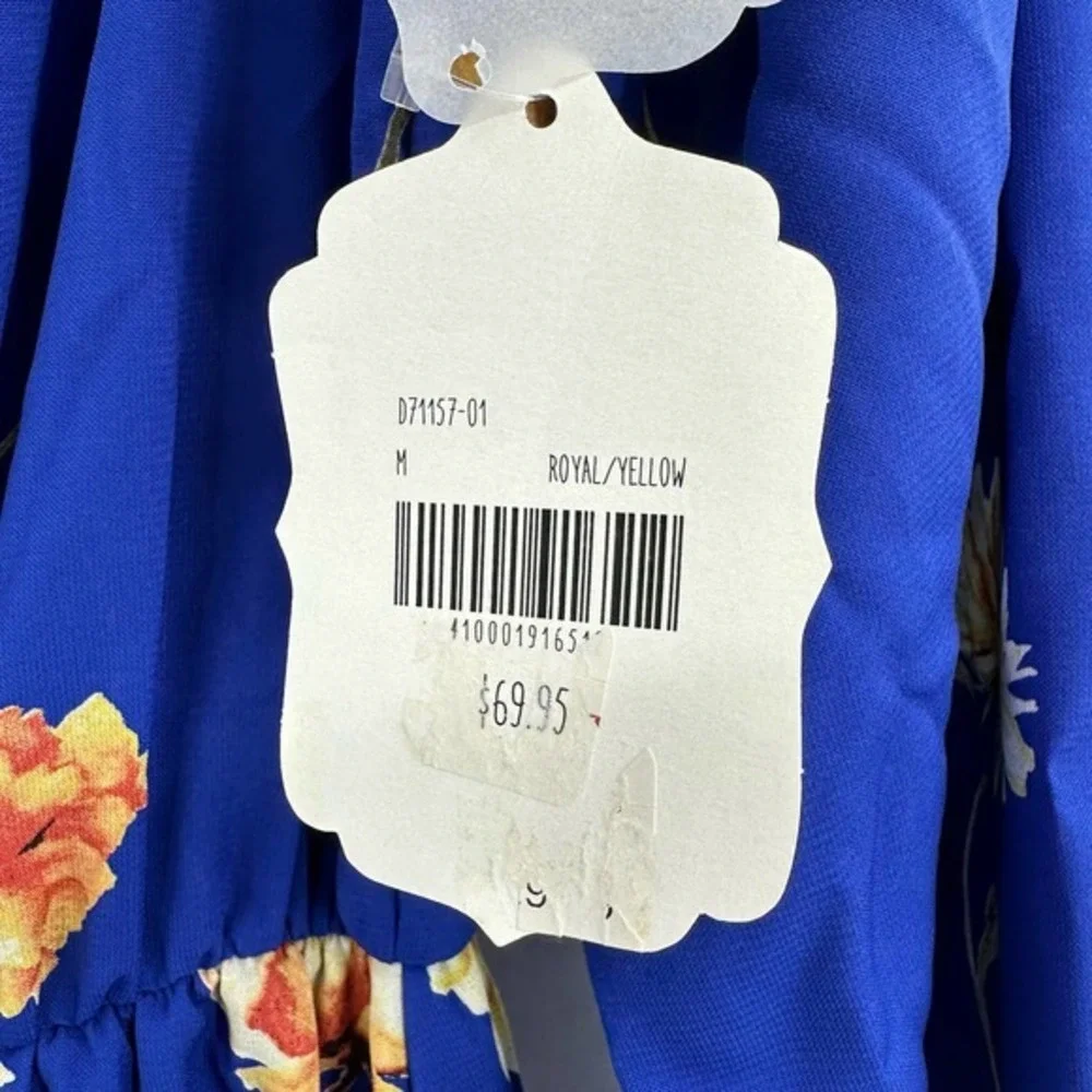 NWT Altar'd State size medium blue floral dress - Picture 7 of 10